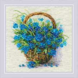 2170 forget me nots in a basket