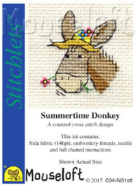Borduurpakketje MOUSELOFT - Summertime Donkey