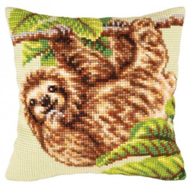 5426 KUSSEN BORDUURPAKKET SLOTH - COLLECTION D'ART