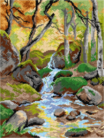 3532 - After Heinrich Bohmer - A Stream in the forest - ORCHIDEA 30 x 40 (STRAMIEN)