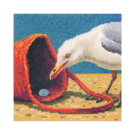 M01110 - Borduurpakket Curious Seagull - Nieuwsgierige Meeuw - RTO