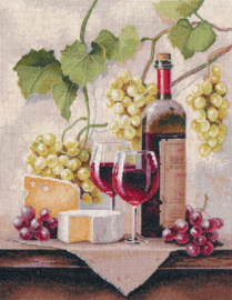 1754  Borduurpakket - Wine Still Life - OVEN