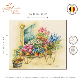 .Home and Garden - Floral cart (weefstof)