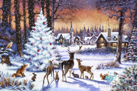 LT15 Christmas Wood - Diamond Painting - Letistitch