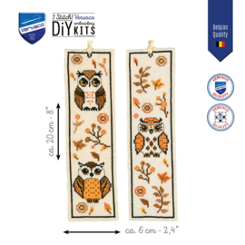 BLADWIJZER KIT Uiltjes (set van 2) (7 kruisjes per cm)