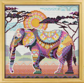 Borduurpakket Mandala Olifant - 564-1 - Awesome Pattern Studio