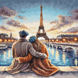Signature Collection - 119 - Borduurpakket AVA Stitch - Sunset in Paris - Zonsondergang in Parijs