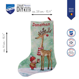 Borduurpakket Vervaco - Christmas stocking kit Geschenk van vriendschap - PN-0244928
