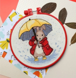 AHM-075 Borduurpakket ABRIS ART -The Little Bunny -  Klein Konijntje