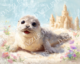 LDS-7026 Beach Day Bliss - Diamond Painting - Letistitch (40 x 50)