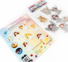 481-470 Wings of Light - DIY Hanging Acrylic Charm Chains Kit (Kit of 6)