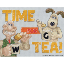 Borduurpakket Wallace & Gromit - Time For Tea! - Bothy Threads