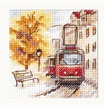 0-217 Autumn In The City. The Tram - ALISA
