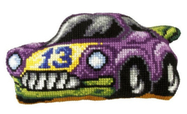 KRUISSTEEK KUSSEN ORCHIDEA - Raceauto (kussen in de vorm van een raceauto)