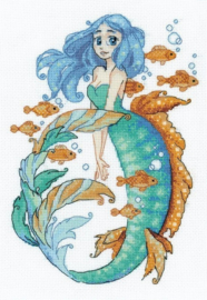 Borduurpakket Riolis - Little Mermaid Aquamarine