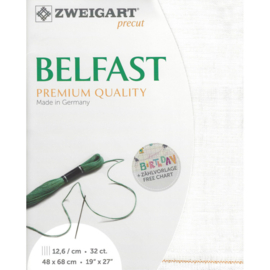 Belfast 32ct (48 x 68 cm) - Zweigart - 100% Linnen - Off Wit - 101