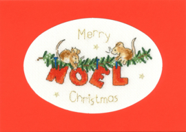 BORDUURPAKKET MARGARET SHERRY CHRISTMAS CARDS - THE FIRST NOEL - BOTHY THREADS