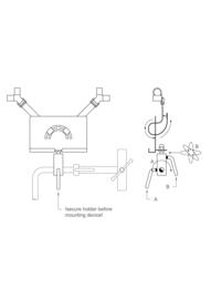 Tablet houder - Tablet Holder - Lowery - Stainless Steel