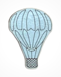 NEEDLEMINDER HOUT - Ballon Blauw (4 x 3 cm)