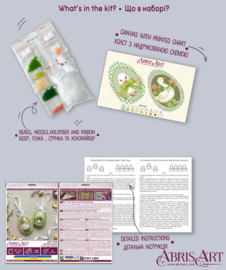 ABT058 KRALEN BORDUURPAKKET Decoratie Hanger - Easter Guests