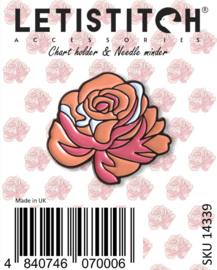 LETI - Needleminder PINK ROSE - letistitch