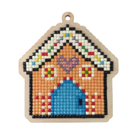 Setje met houten figuurtje DP GINGERBREAD HOUSE