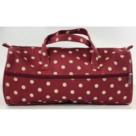 Projectbag - Breitas - Handwerktas - Polka Dots - Bordeaux/Wit
