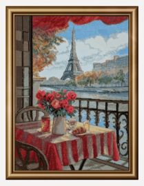 A1013 - Borduurpakket Sunny Paris - Zonnig Parijs - Aine