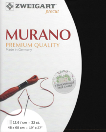 Murano 32ct 720 (48 x 68 cm) - Zweigart - Zwart