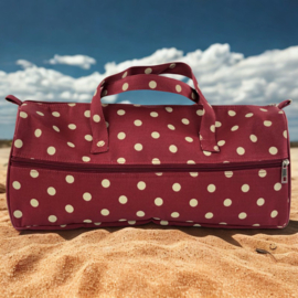 Projectbag - Breitas - Handwerktas - Polka Dots - Bordeaux/Wit