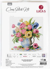 B7034 Borduurpakket Luca-S - Tulips Bouquet - Tulpenboeket