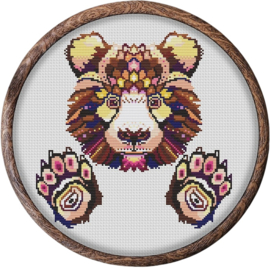 Borduurpakket Mandala Beer - 439 - Awesome Pattern Studio