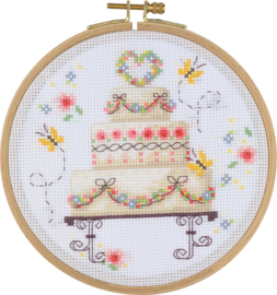 My Cross Stitch – Hoop kit –  Wedding Delights (DMC garens)