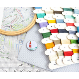 Borduurpakket LETI 9993 Lighthouse Noel - Kerst Vuurtoren - Leti Stitch