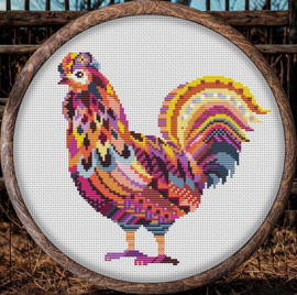 Borduurpakket Mandala Kip - 535 - Awesome Pattern Studio