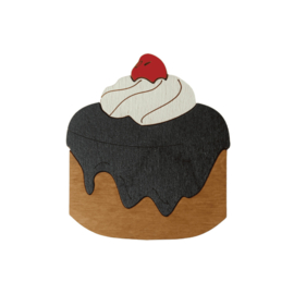 Houten Naaldendoosje Cherry Cake