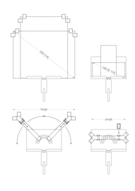 Tablet houder - Tablet Holder - Lowery - Stainless Steel