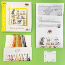 Borduurpakket - Kate Garrett - Woof! - Bothy Threads