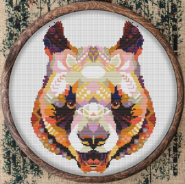 Borduurpakket Mandala Panda - 484 - Awesome Pattern Studio