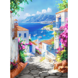 VA831 - DP - Canvas op houten frame - Prachtige Baai - 30 x 40 cm