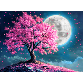 VA842 - DP - Canvas op houten frame - Volle Maan - 30 x 40 cm