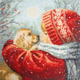 LT 102 Christmas Hugs - Diamond Painting - Letistitch