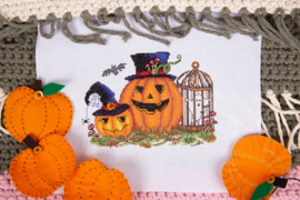 Borduurpakket Scary Pumpkin - PANNA (met lichtgevend draad)