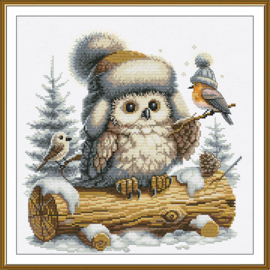 PE3593 Borduurpakket Nova Sloboda - Winter! - Snow! - Nice! - Winter - Sneeuw - Leuk
