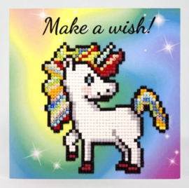 Diamond Painting kaart Wizardi - Make a Wish - 14 x 14 cm