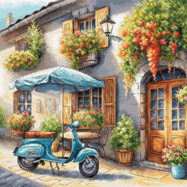 168 - Borduurpakket AVA Stitch - The Blue Vespa - De Blauwe Vespa