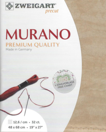 Murano 32ct 3009 (48 x 68 cm) - Zweigart - Vintage Mokka