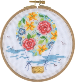 My Cross Stitch – Hoop kit – In The Sky (DMC garens)