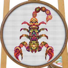 Borduurpakket Mandala Schorpioen - 618 - Awesome Pattern Studio