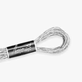 Metallic SILVER - borduurgaren Luca-s - streng van 8 meter - (DMC E168)